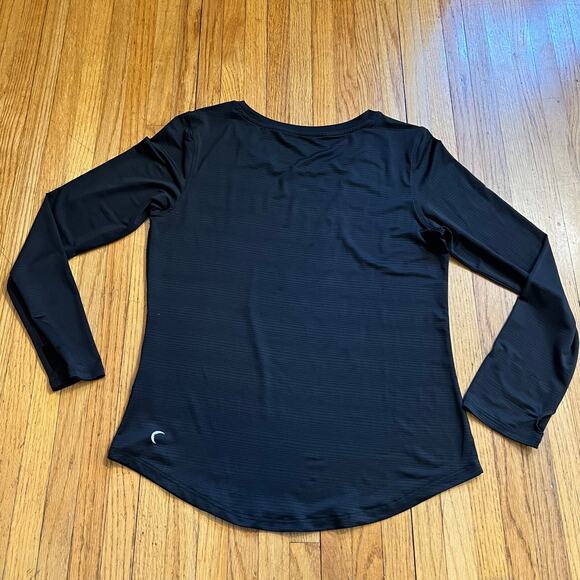Zyia Active Shirt Womens XS Black Performance Long Sleeve Running Top - Picture 3 of 7